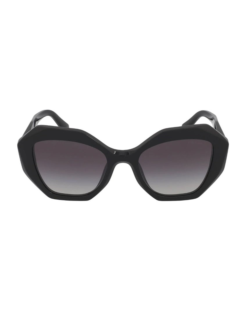 Prada Oversized Octagonal Frame Black Sunglasses