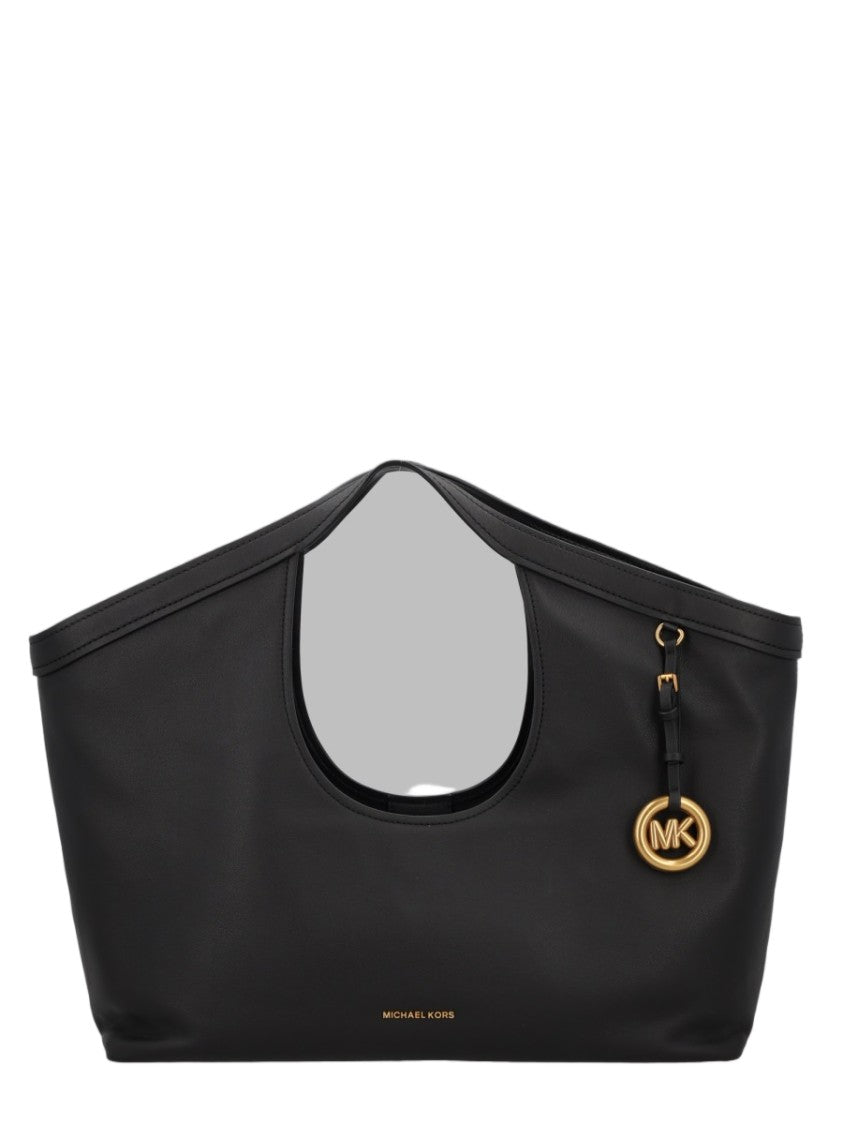 Michael Michael Kors Large Leather Tote Bag With Central Cut-Out Handle