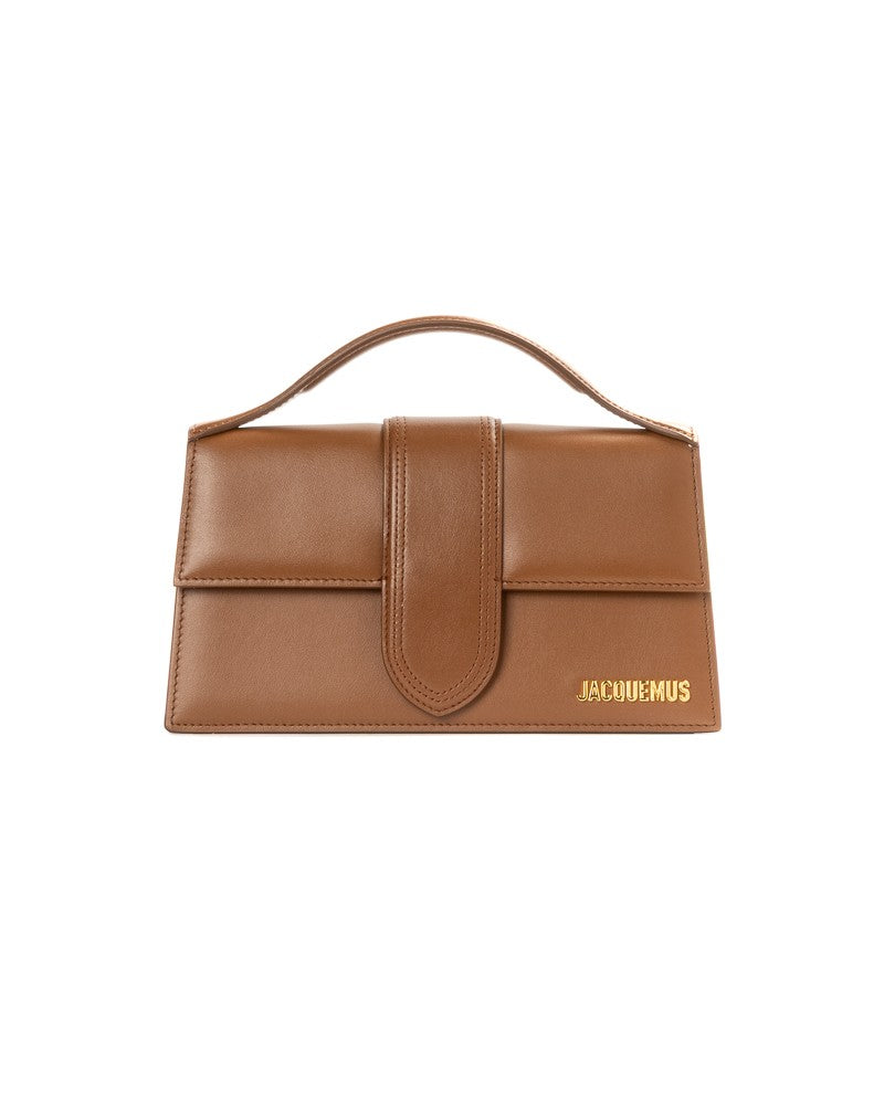 Jacquemus Light Brown Le Grand Bambino Matte Leather Shoulder Bag