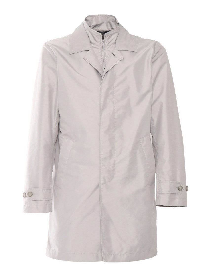 Fay Double-Breasted Coat With Classic Collar