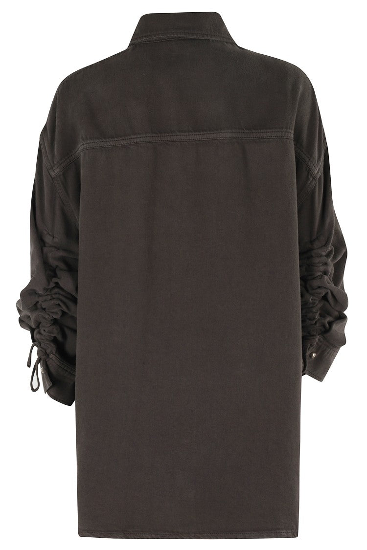 Darkpark Keanu Tencel Denim Rouche Shirt