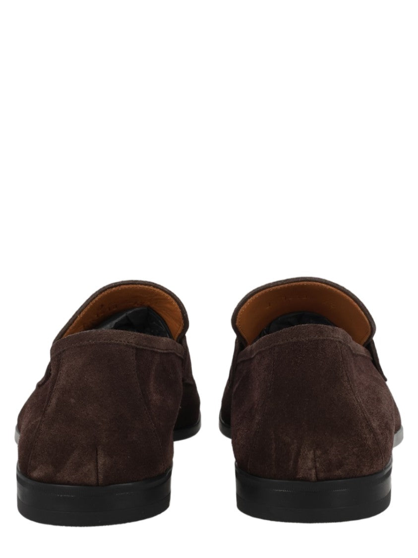 Tom Ford Sean Penny Suede Calf Leather Loafers