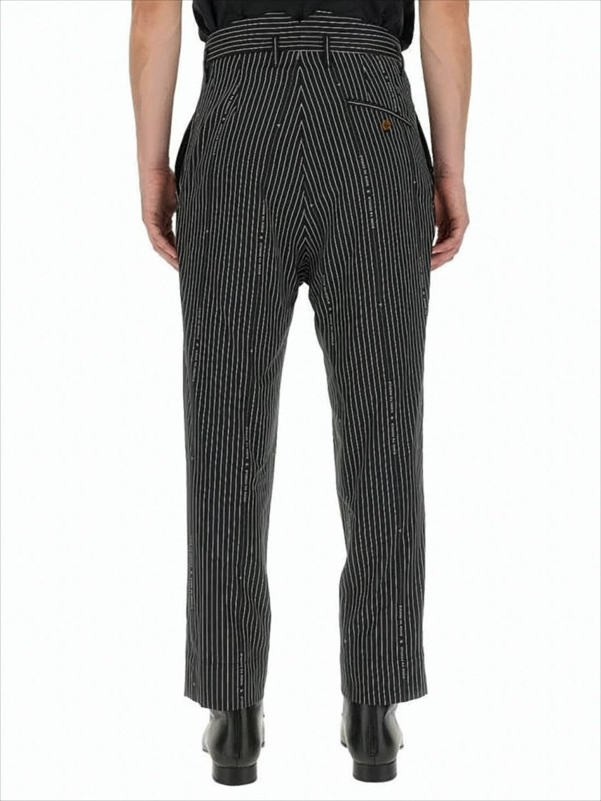 Vivienne Westwood Pinstripe Tailored Pants With High Waist