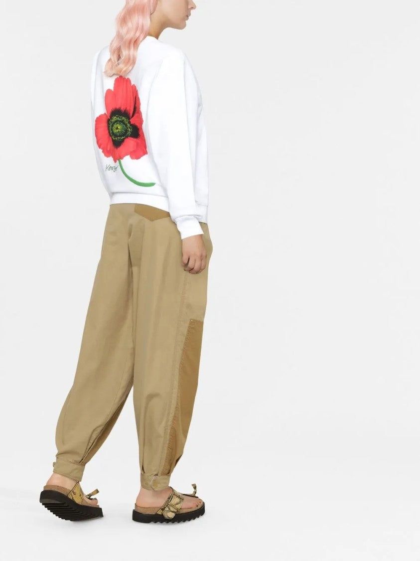 Kenzo Pullover Sweatshirt With Relaxed Fit And Ribbed Details