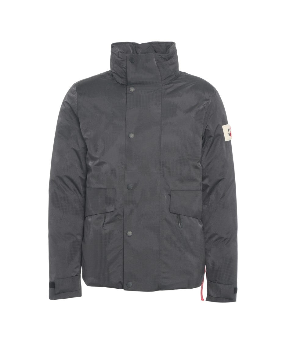 After Label Hamilton Puffer Jacket With High Collar And Flap Pockets