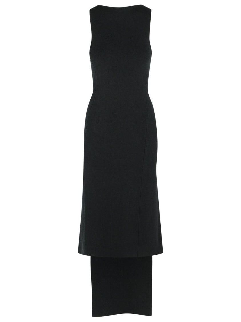 Courrèges 'Oblique' Dress In Black Viscose Blend