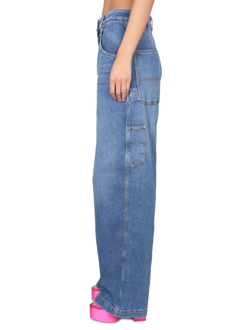 Etro Relaxed Fit High-Waist Cargo Jeans