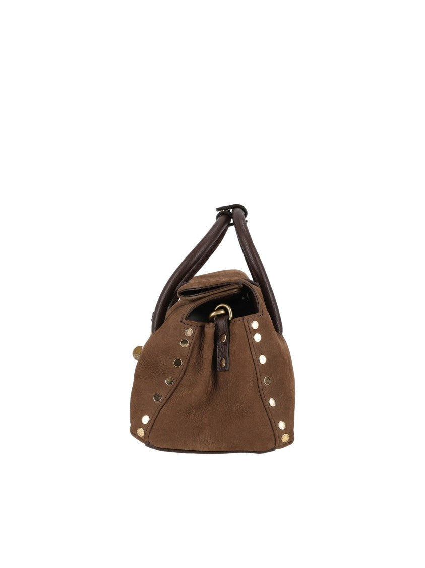 Zanellato Srl Brown Dotta Jones Nabuk Suede Shoulder Bag