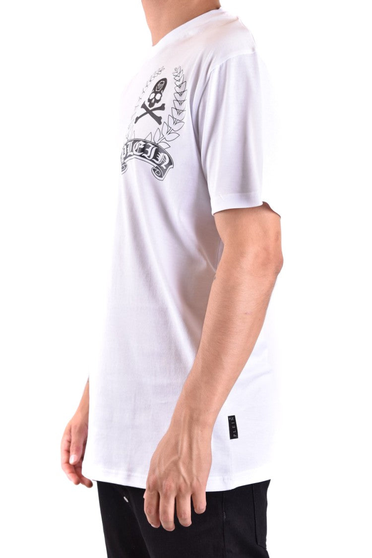 Philipp Plein Cotton T-Shirt With Bold Skull Graphic And Classic Fit