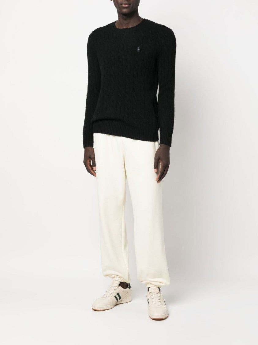 Polo Ralph Lauren Classic Cable Knit Sweater In Wool-Cashmere Blend