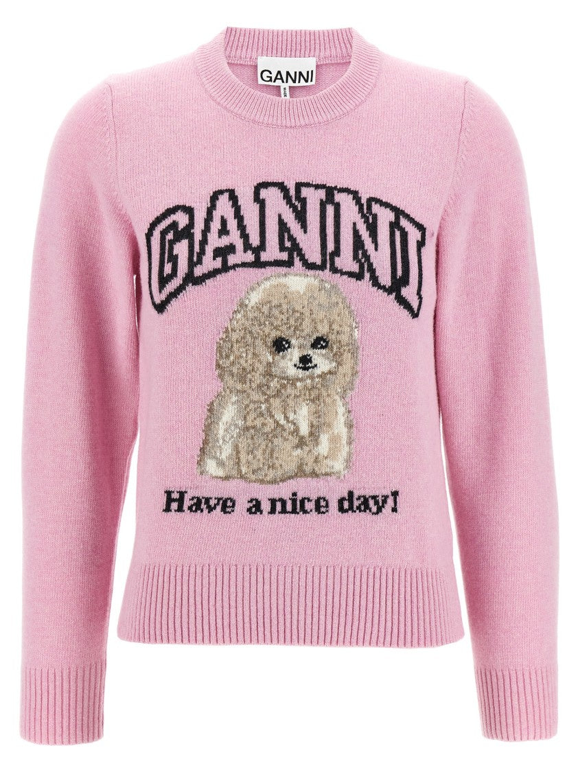 Ganni Pink Poodle' Sweater