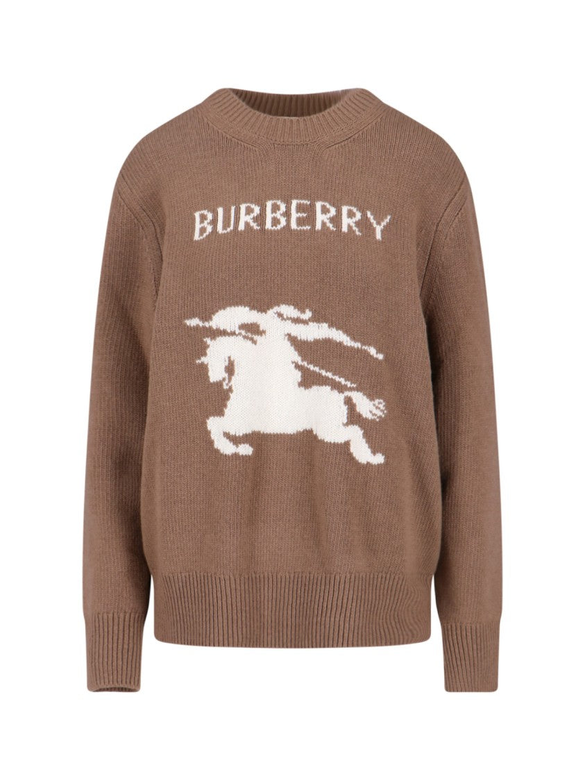 Burberry "Ekd" Wool And Cashmere Sweater – Beige