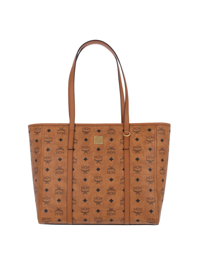 Mcm Large Monogram Pattern Tote Bag