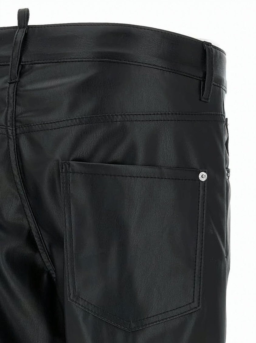 Dsquared2 Straight-Legged Trousers With Smooth Finish And Five-Pocket Design