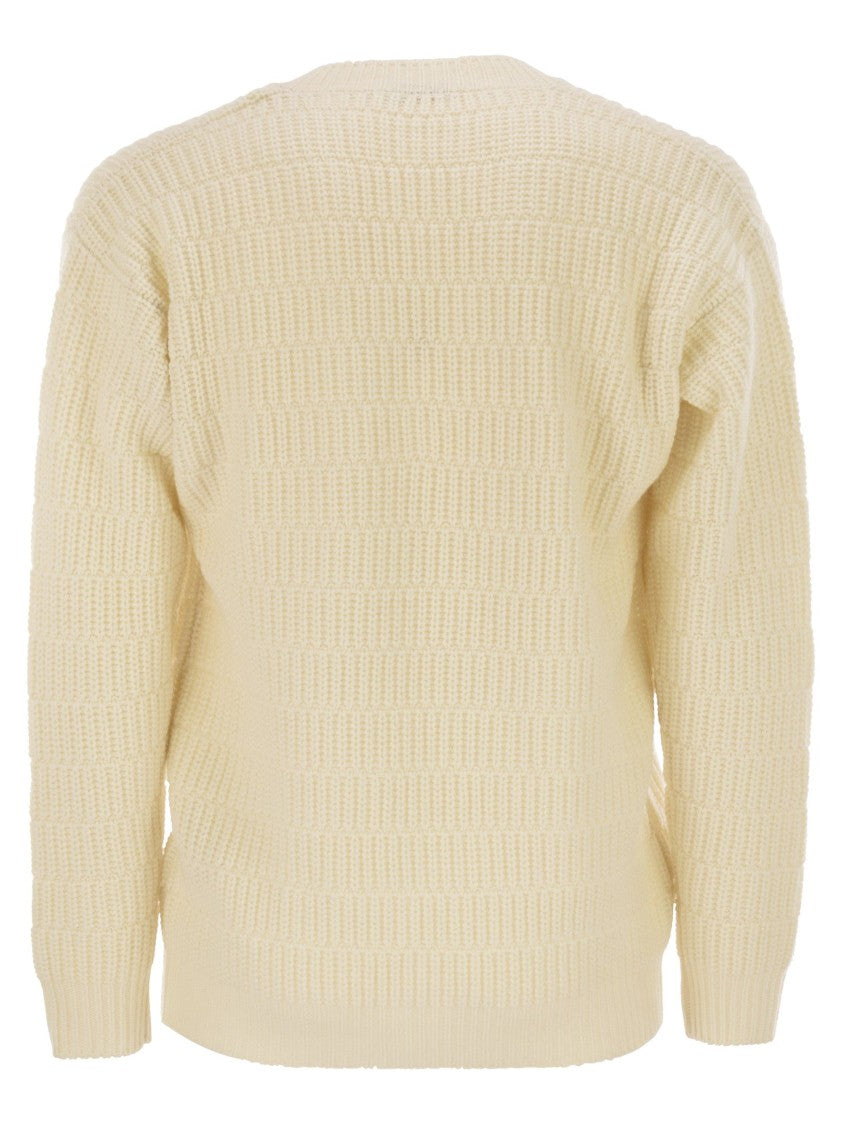 Pt Torino Wool Sweater With V-Neck
