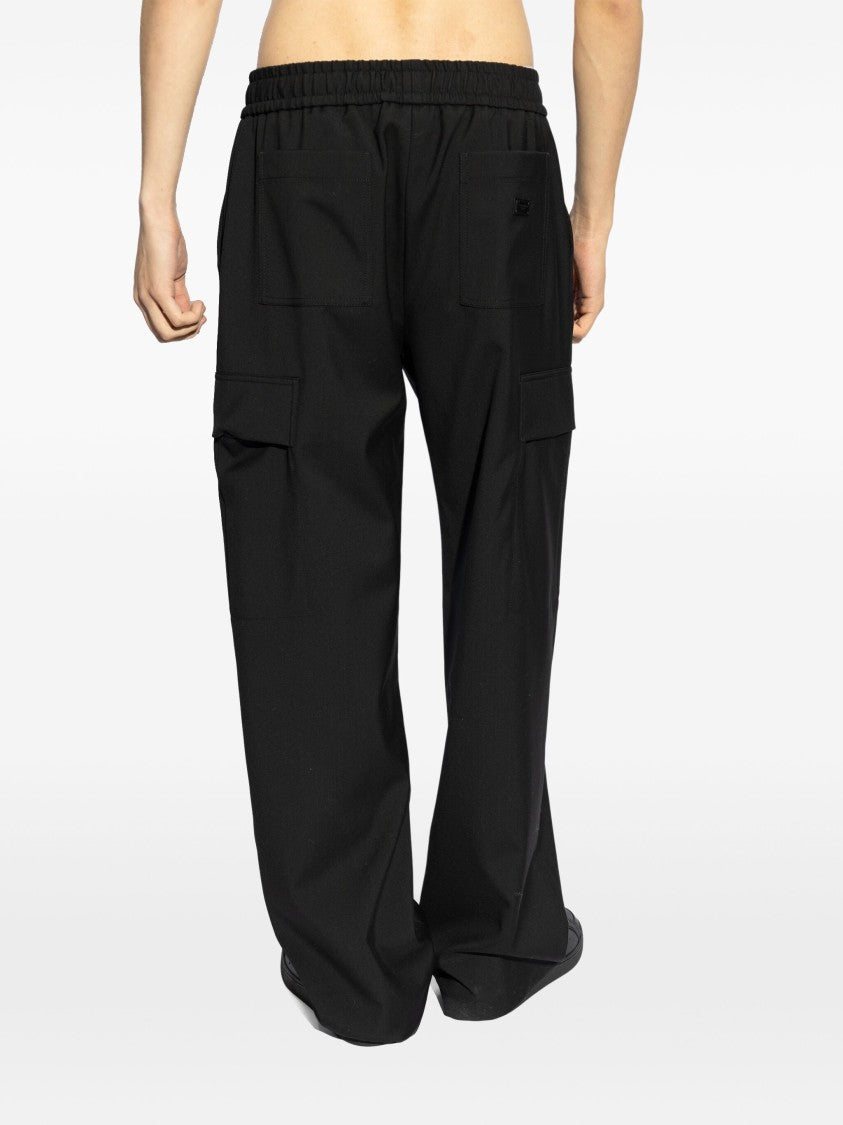 Dolce & Gabbana Regular Fit Black Virgin Wool Trousers