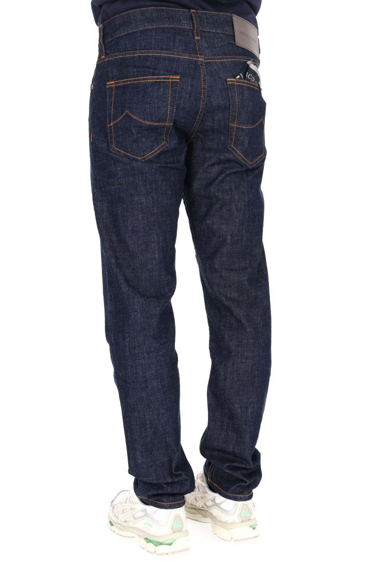 Jacob Cohen Classic Dark Indigo Denim Jeans With Scott Fit