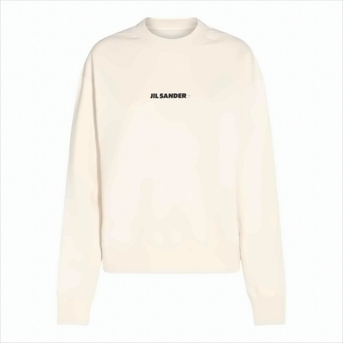 Jil Sander Minimalist Long-Sleeve Crewneck Shirt With Centered Logo