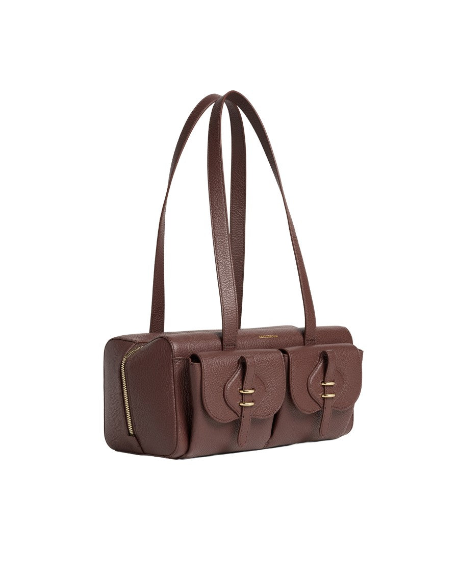Coccinelle Mavery Pocket Leather Shoulder Bag