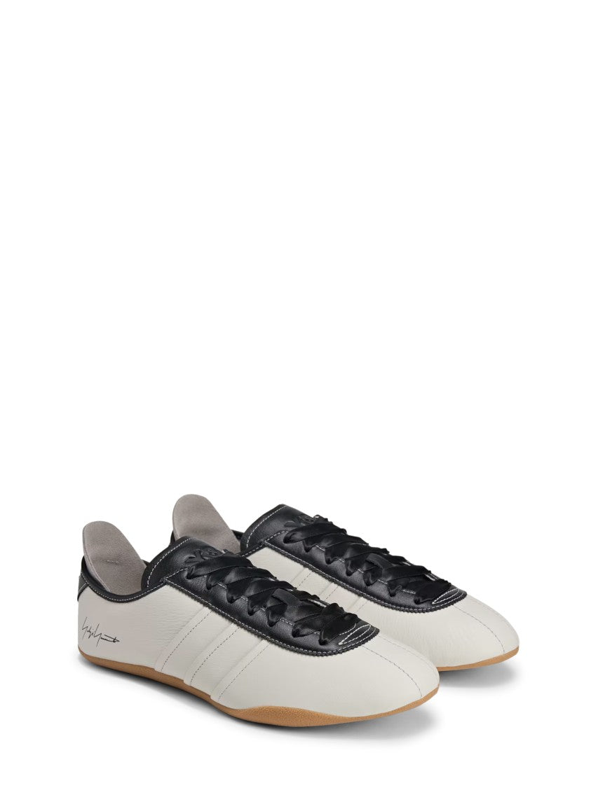 Y-3 Low-Profile Sneakers With Contrasting Leather Accents