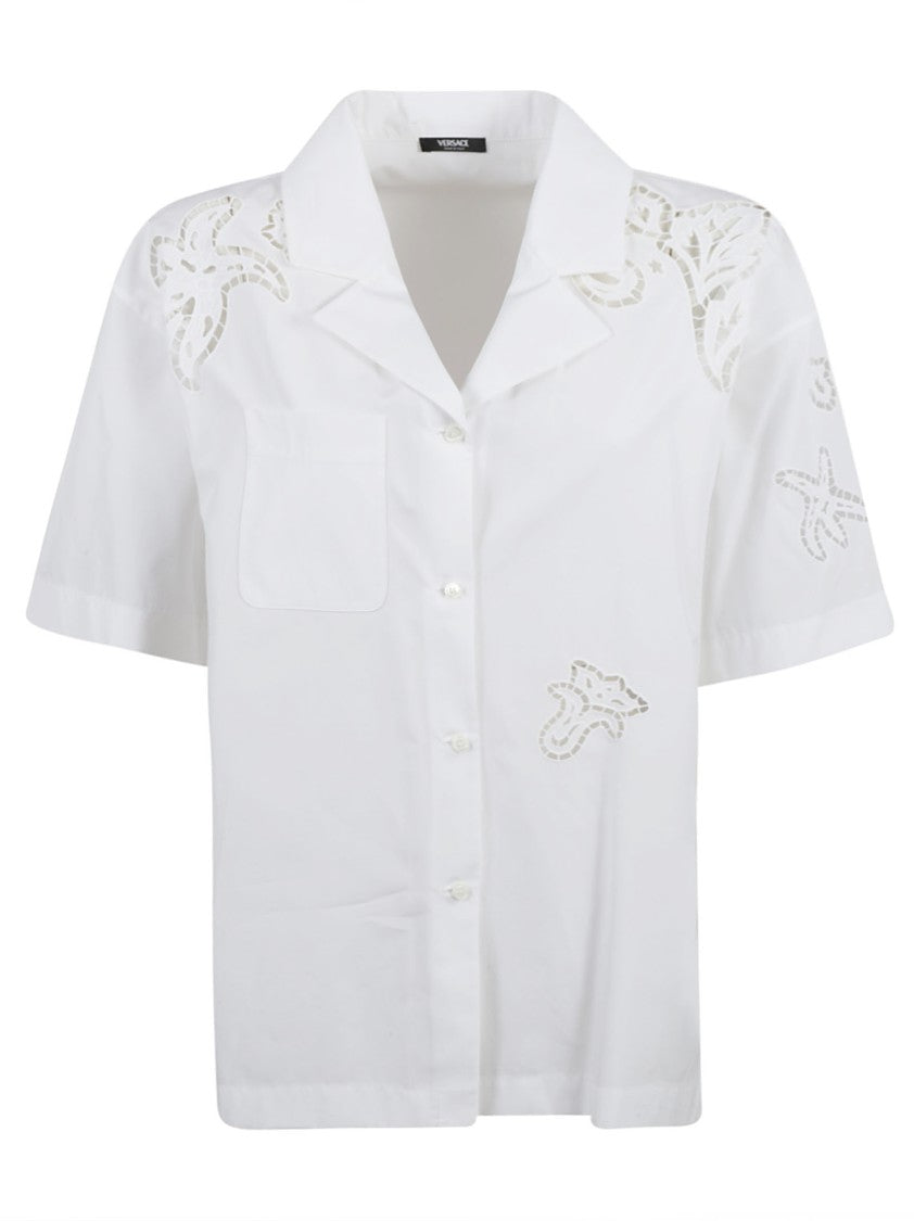 Versace Short Sleeve Button-Up Shirt