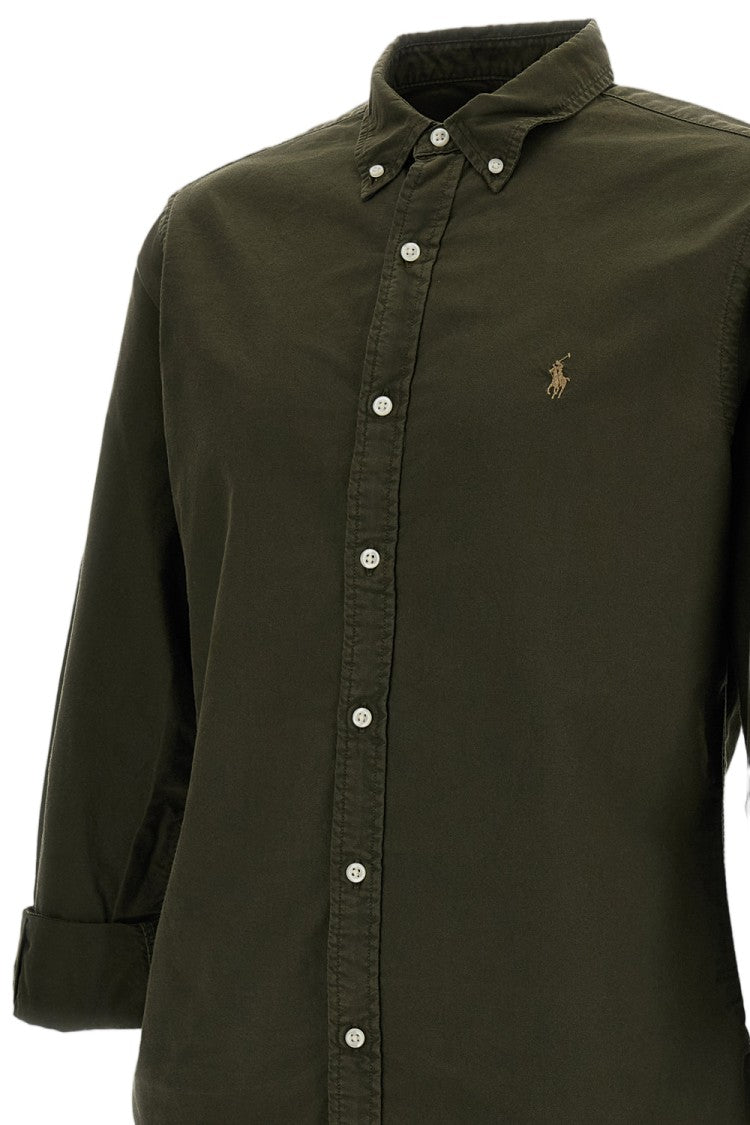 Polo Ralph Lauren Green Cotton Featherweight Mesh Casual Shirt