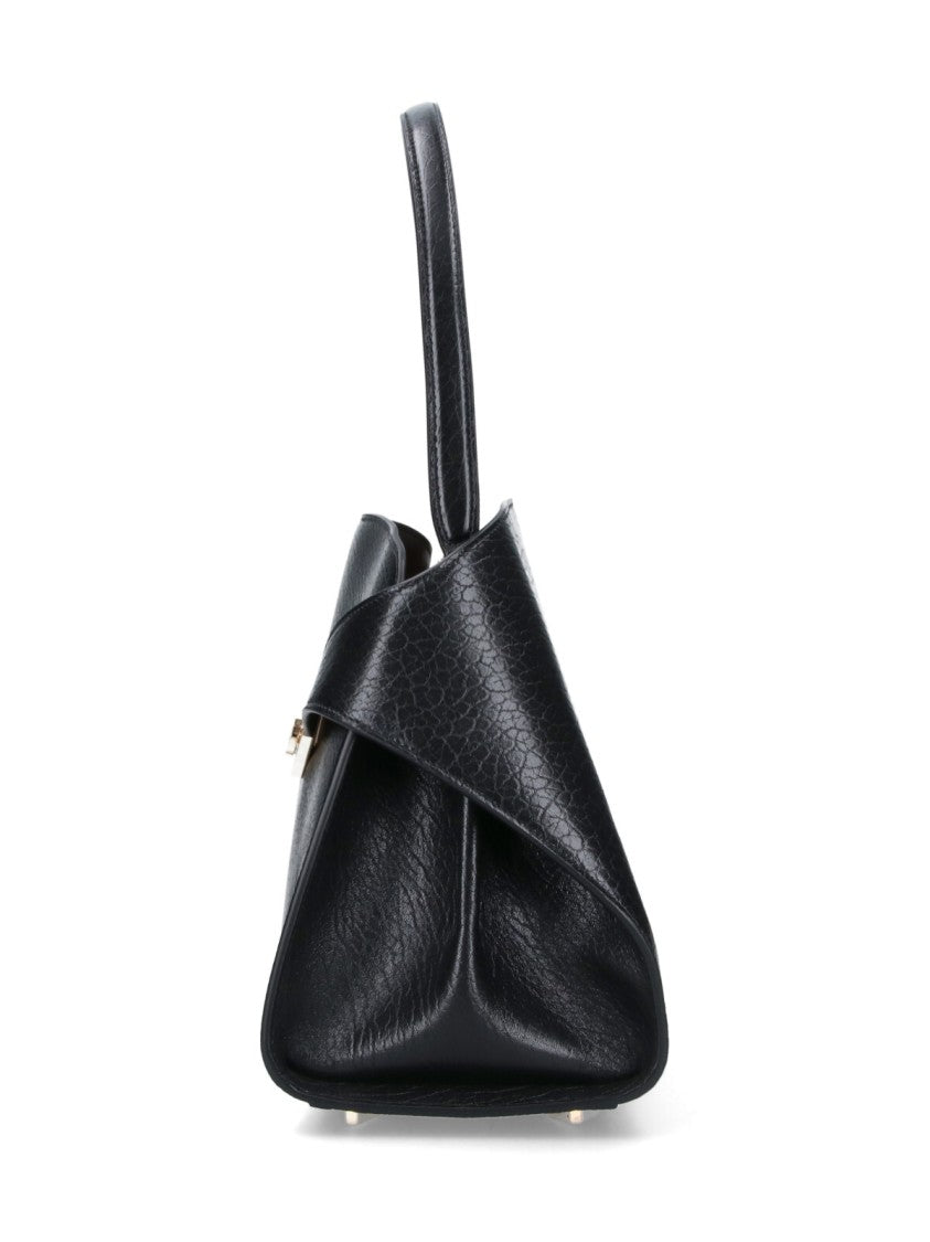 Ferragamo Structured Black Bag With Minimalist Design
