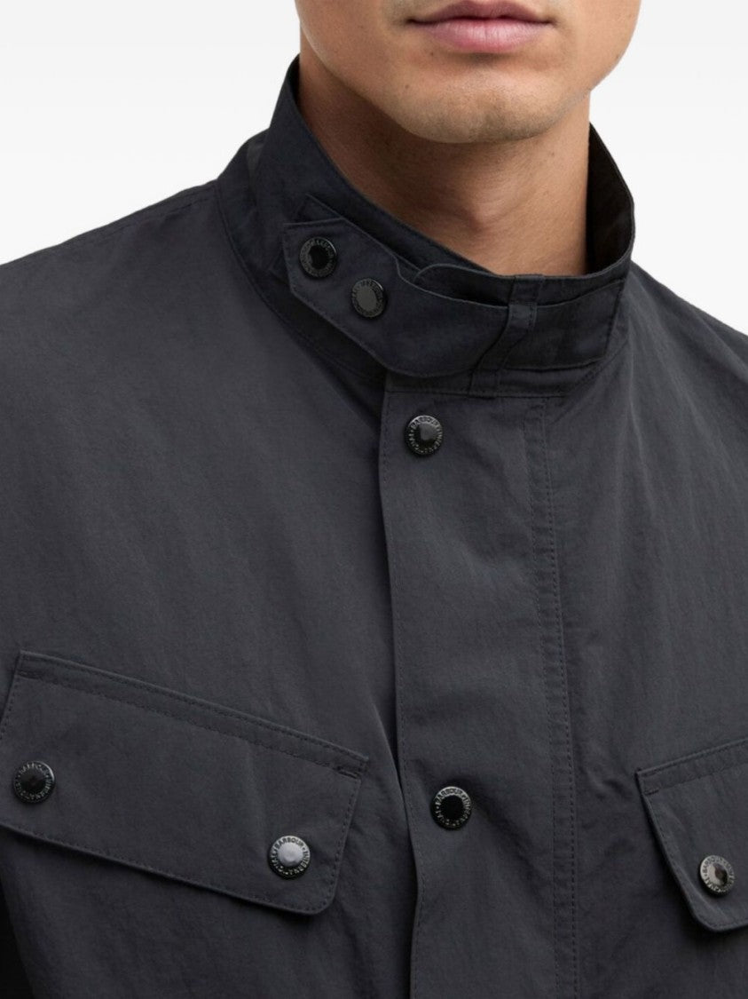 Barbour Structured Black High Collar Jacket