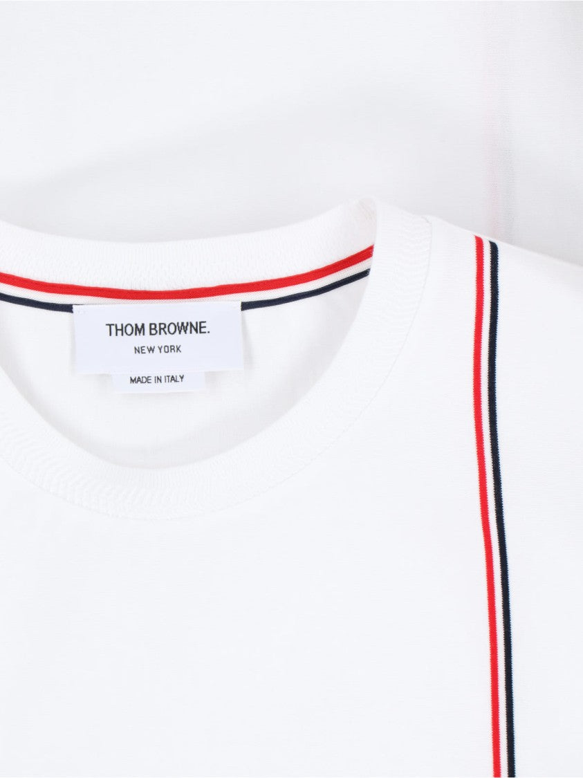 Thom Browne Logo Long-Sleeve T-Shirt – White