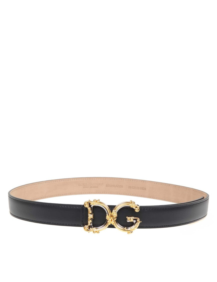Dolce & Gabbana Belt In Calf Leather