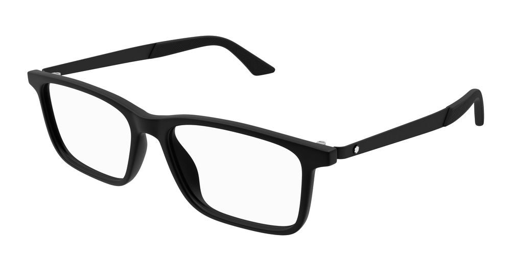 Montblanc Eyeglasses Mb0333o 001 Black Black Transparent 55/17/150