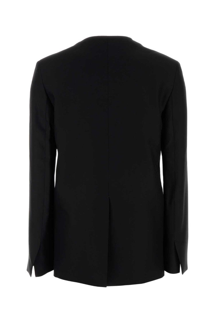 Loulou Studio Black Viscose Blend Munro Blazer