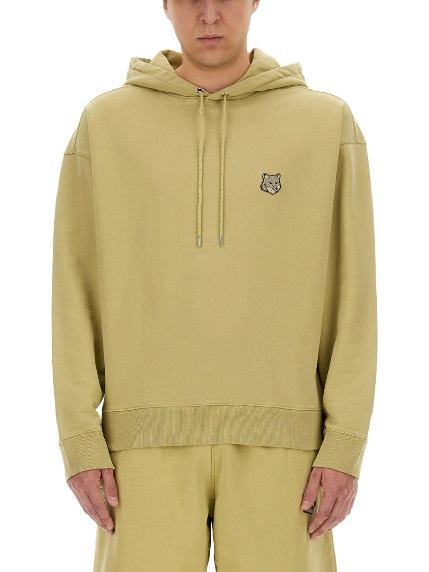 Maison Kitsuné Relaxed Fit Hoodie With Embroidered Logo