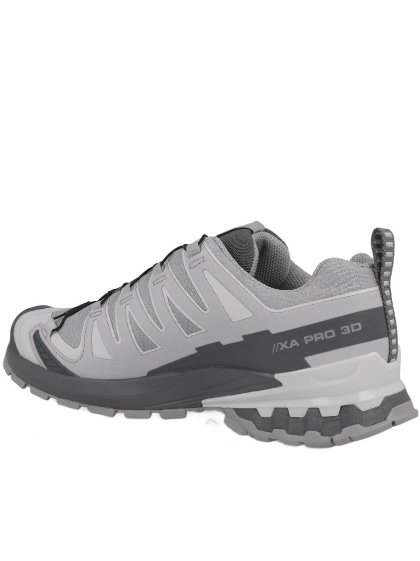 Salomon Low-Profile Grey Trail Running Sneakers With Quick-Lace System