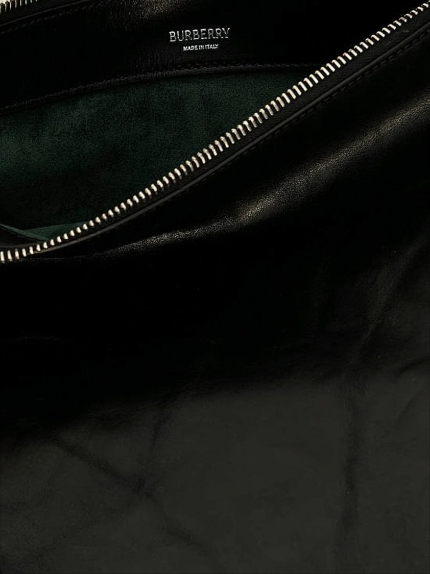 Burberry Crescent Black Cowhide Leather Shoulder Bag