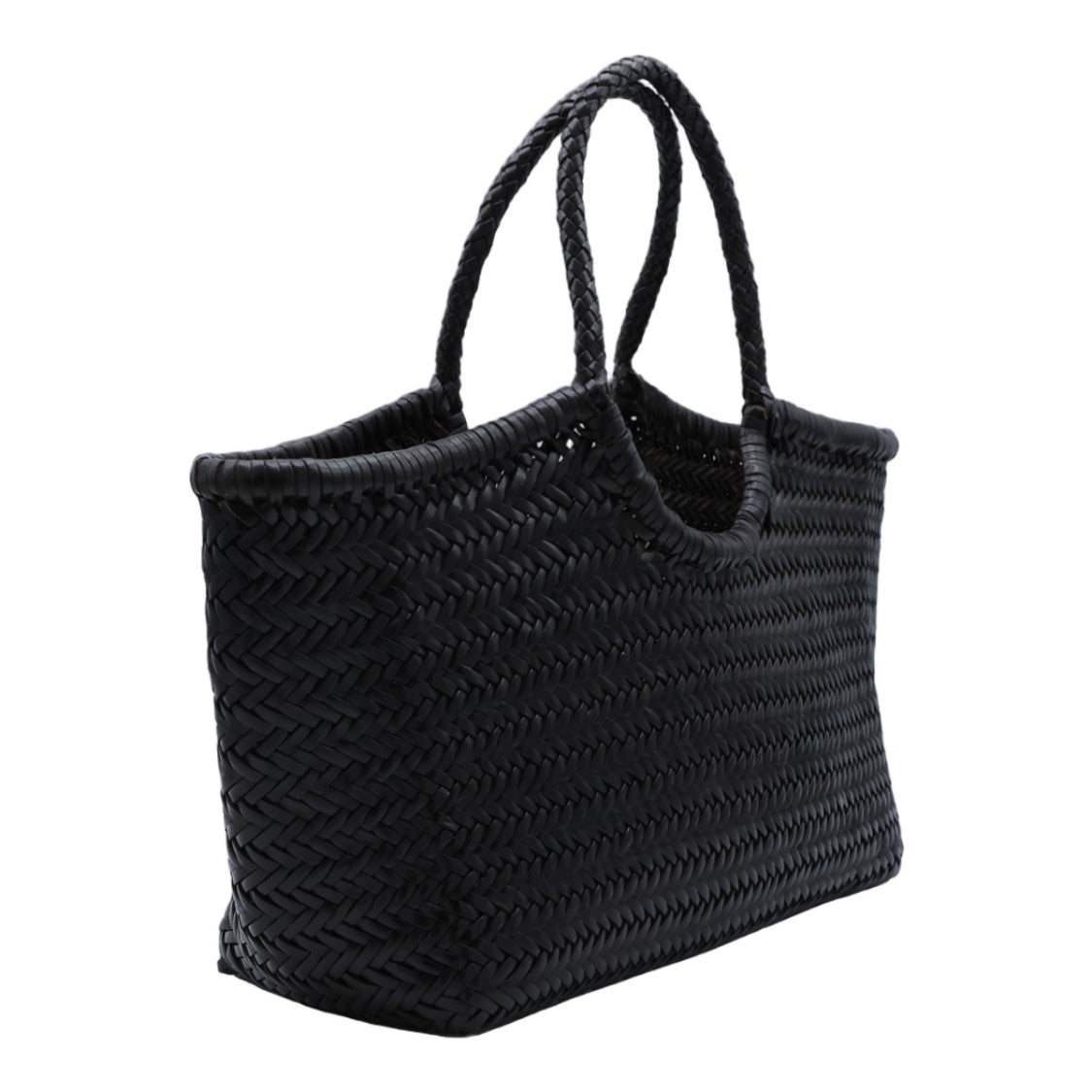 Dragon Diffusion Medium Woven Tote Bag With Structured Shape And Artisanal Weave