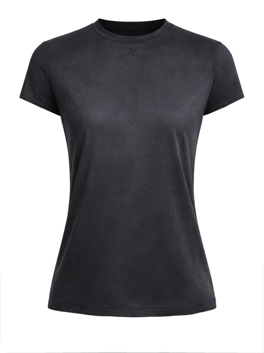 Courrèges Solarized Cotton Center Seam T-Shirt