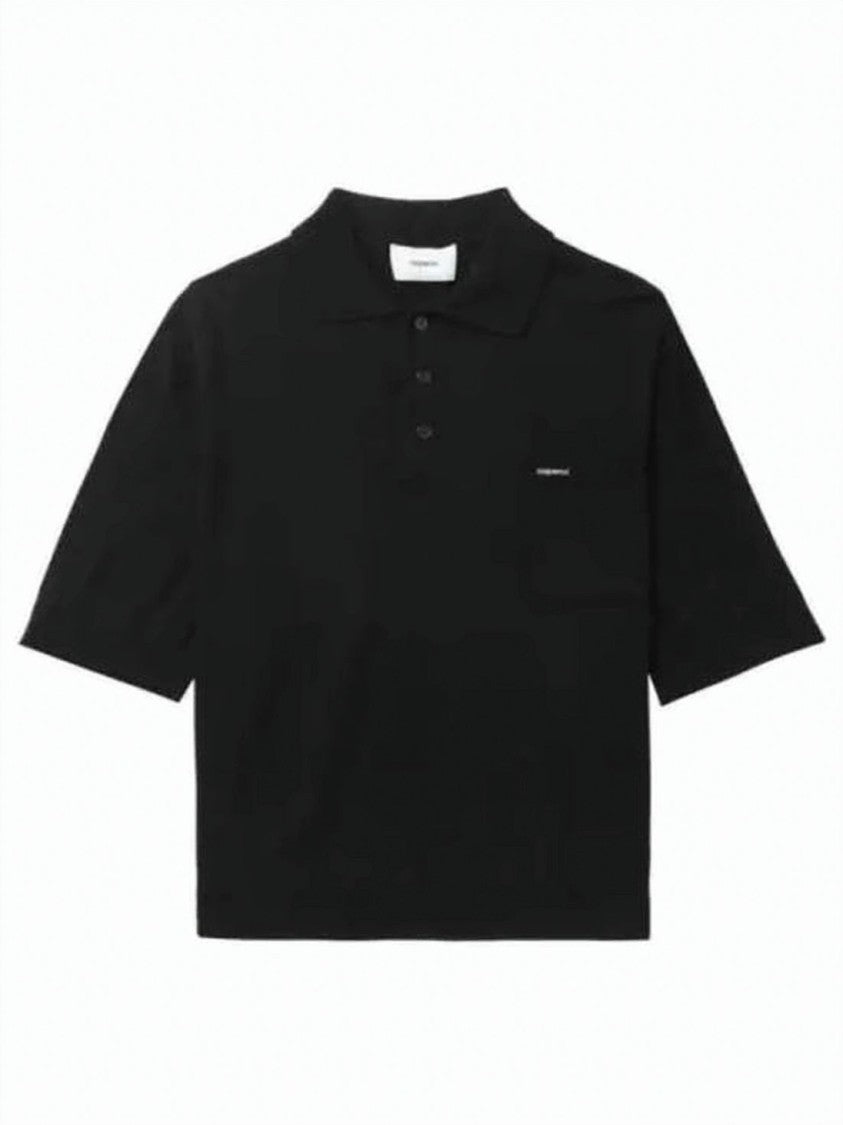 Coperni Black Polo Shirt With Classic Design