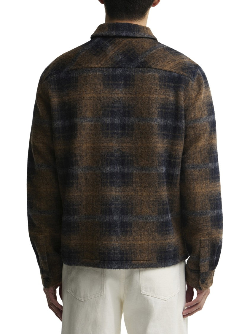 Barbour Check-Pattern Zip-Up Jacket