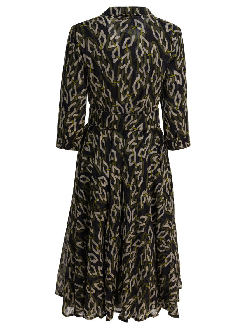 Samantha Sung Green Wool Dress