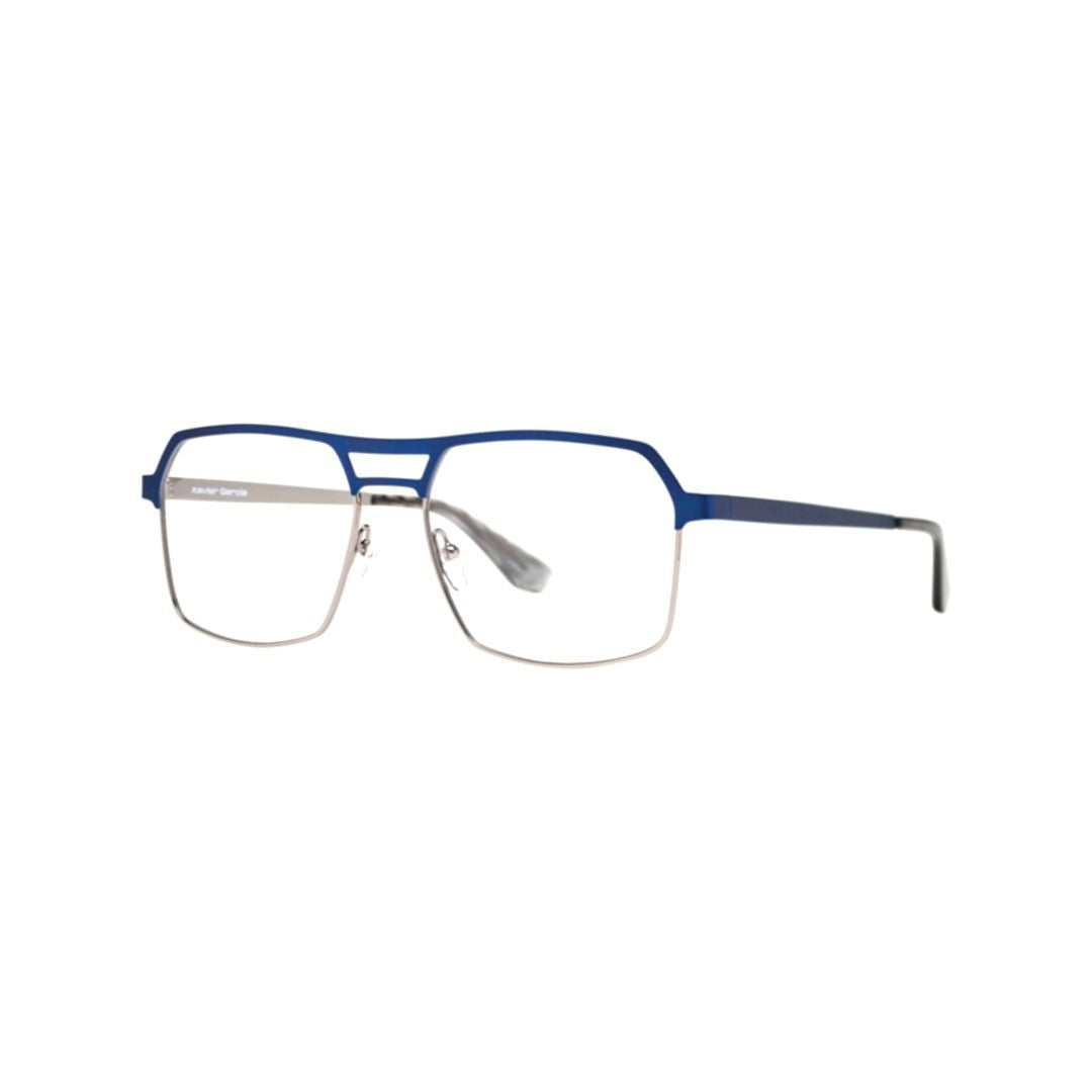 Xavier Garcia Design Claude C-1 Square Frame Eyeglasses With Dual-Tone Design