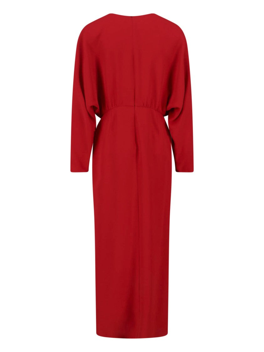 Valentino Red Silk Maxi Dress
