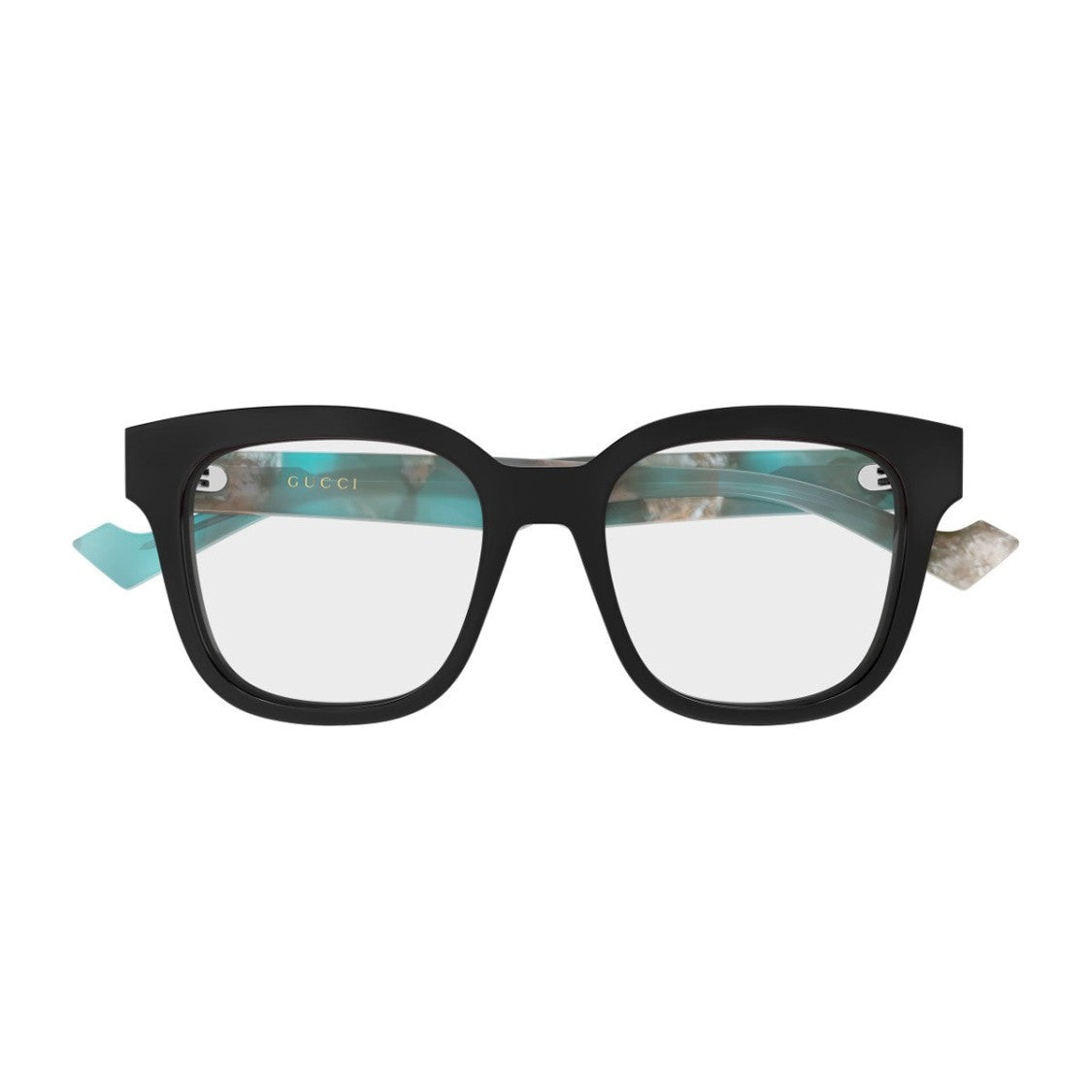 Gucci Black Recycled Acetate Square Cat-Eye Sunglasses