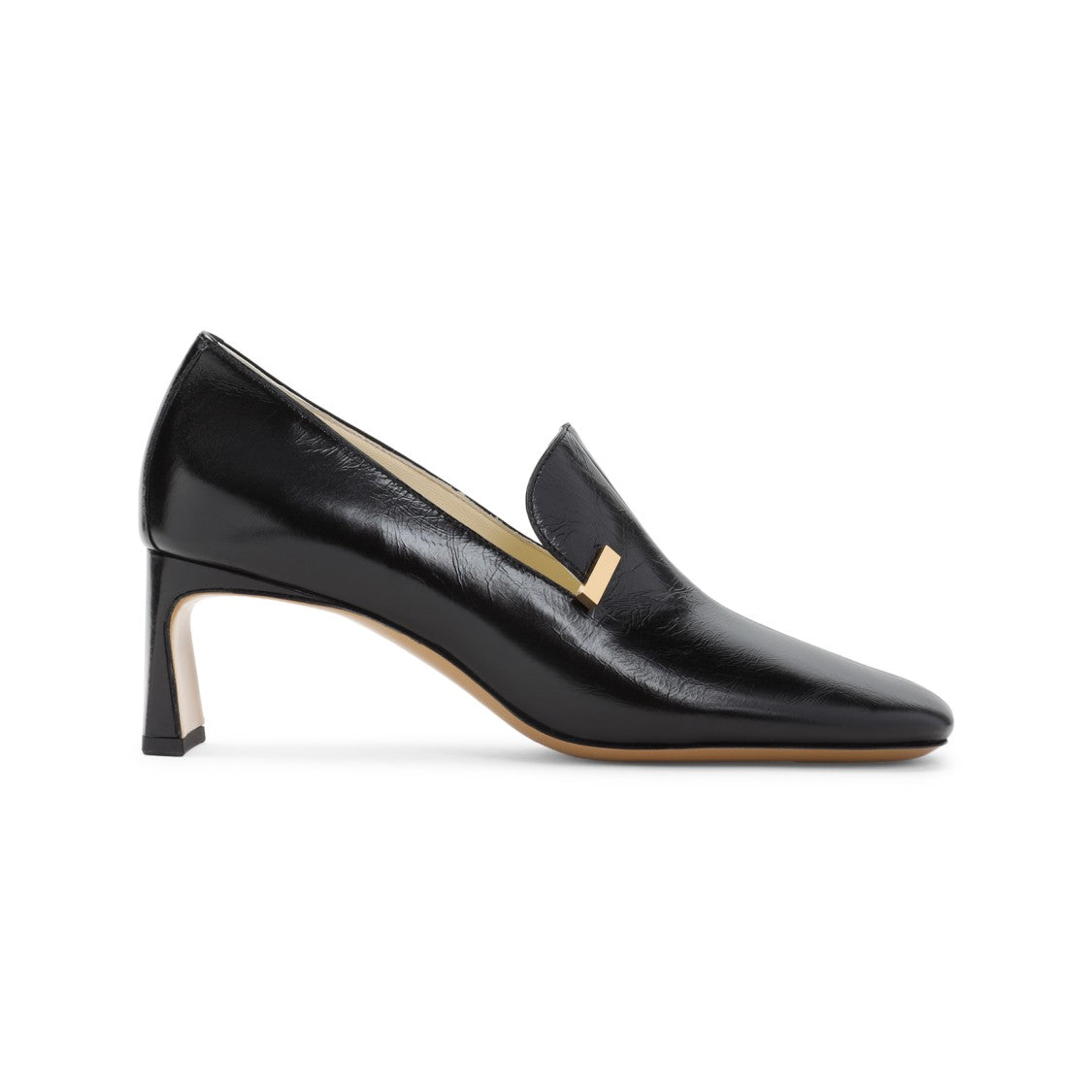 Phoebe Philo Black Calf Leather Loafers