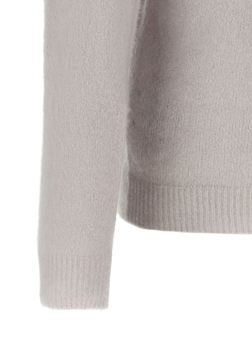 Roberto Collina Cashmere And Silk Blend Sweater With Classic Crew Neck