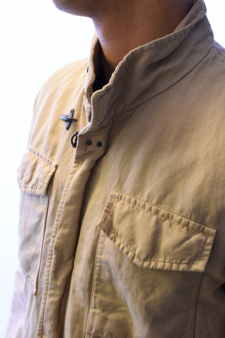 Fay Beige Technical Nylon Zip-Up Jacket