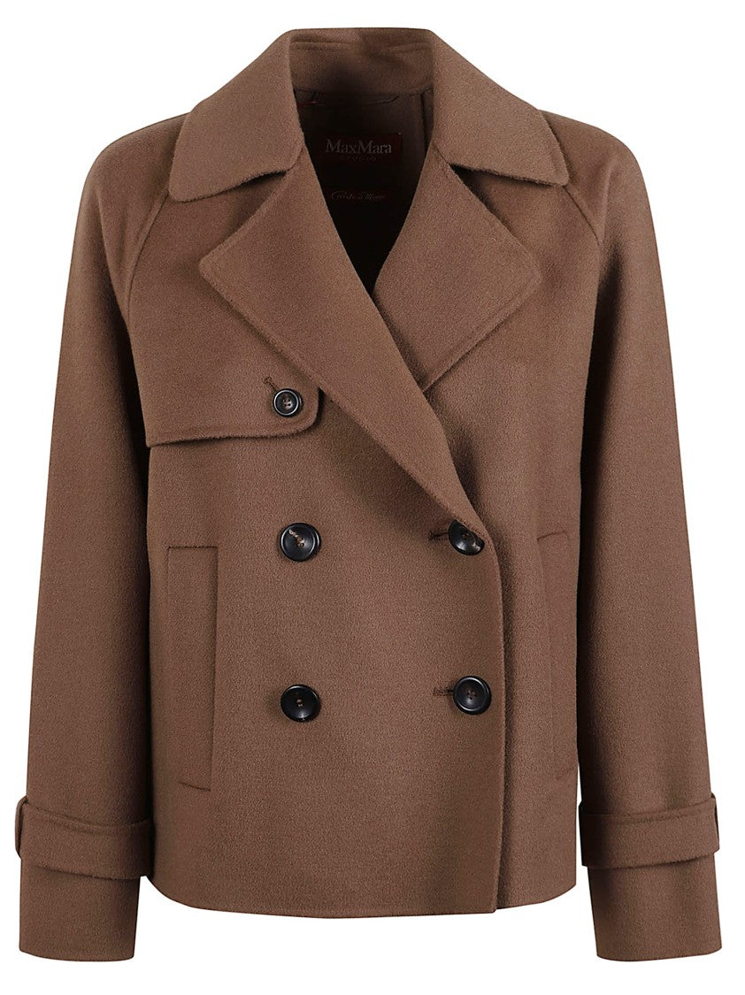 Max Mara Double-Breasted Wool Jacket With Tailored Silhouette