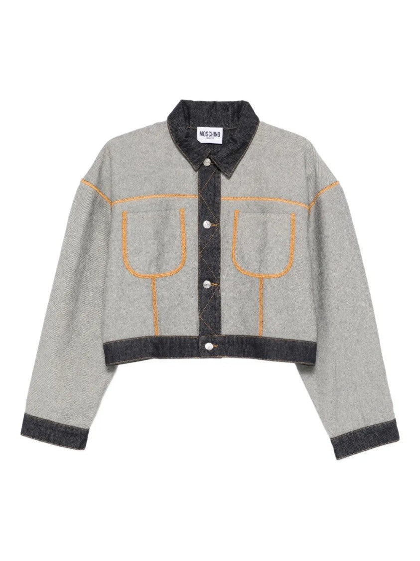 Moschino Tailored Structured Shoulders Button-Down Jacket