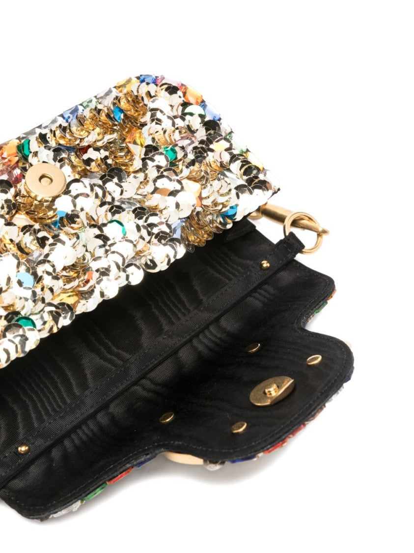 Valentino Garavani Rectangular Handbag Embellished With Multicolored Sequins