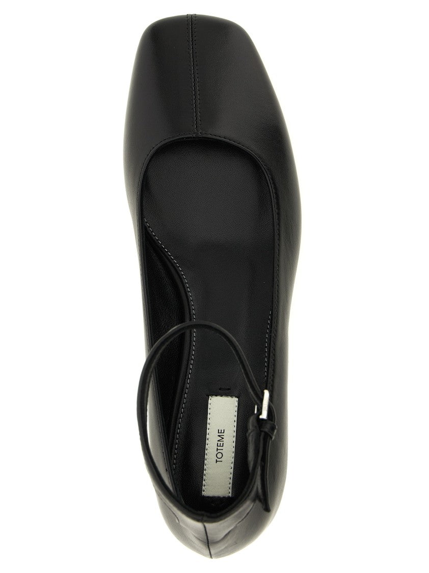 Totême Nappa Leather Pumps With Square Toe